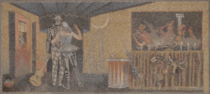 Riko Debenjak, Razvoj gledališča, 1961, mozaik