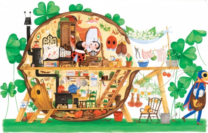 Razstava Za skrivnimi vratci ilustratorke Maje Kastelic