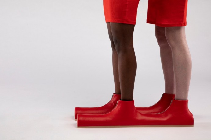 Odprtje razstave Ženska ni osamljen otok čevljev / No Woman is an island of Shoes, umetnice Jo Cope