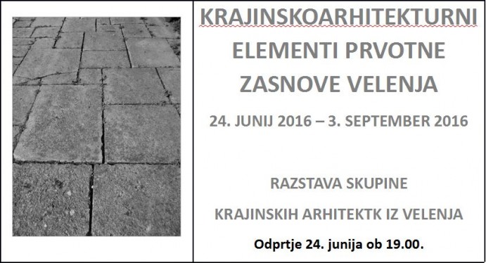 KRAJINSKOARHITEKTURNI ELEMENTI  PRVOTNE ZASNOVE VELENJA