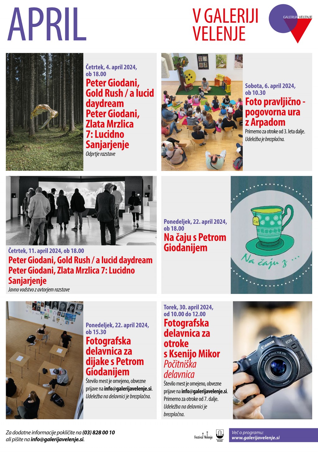 Program za mesec april