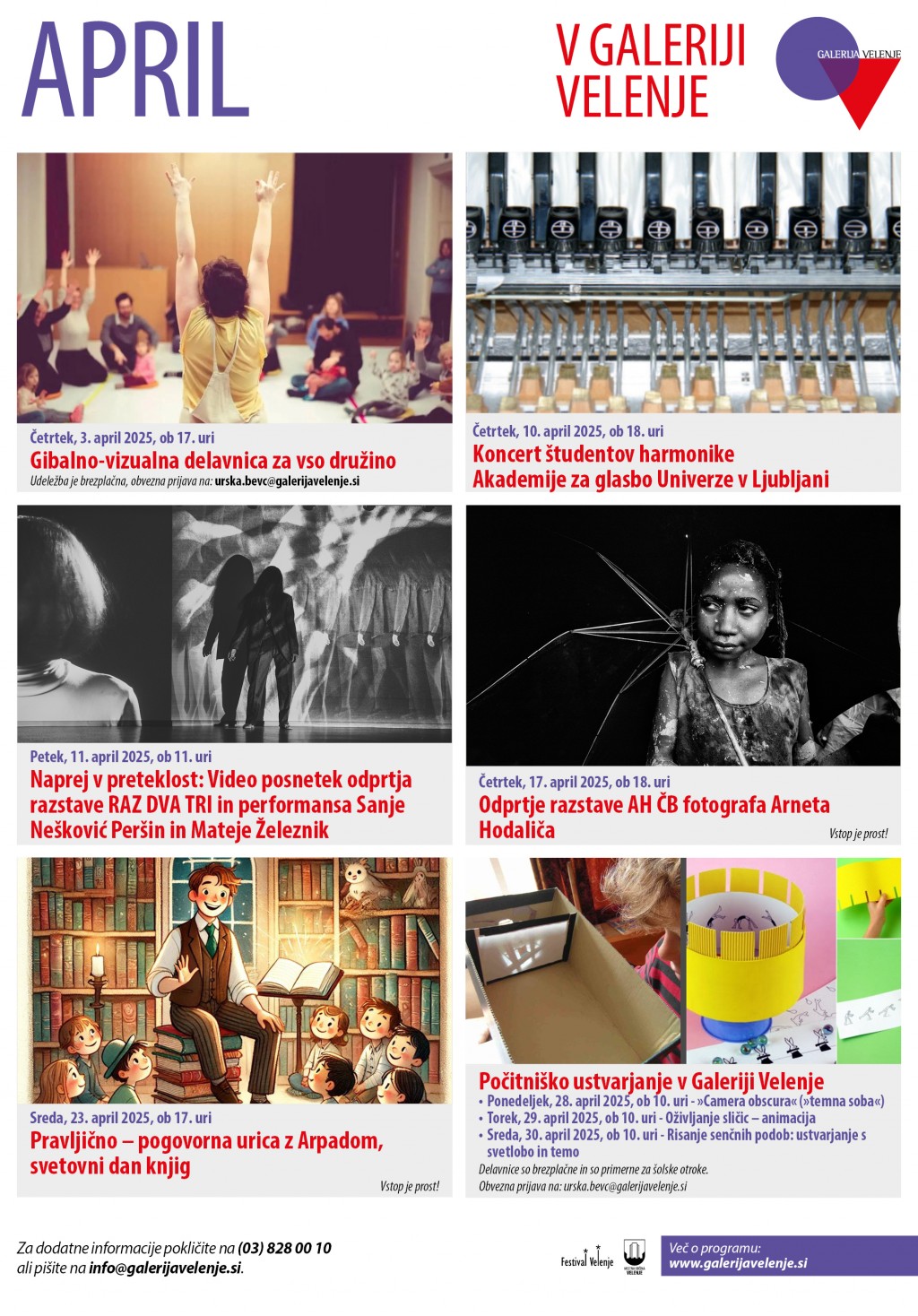 Program za mesec april