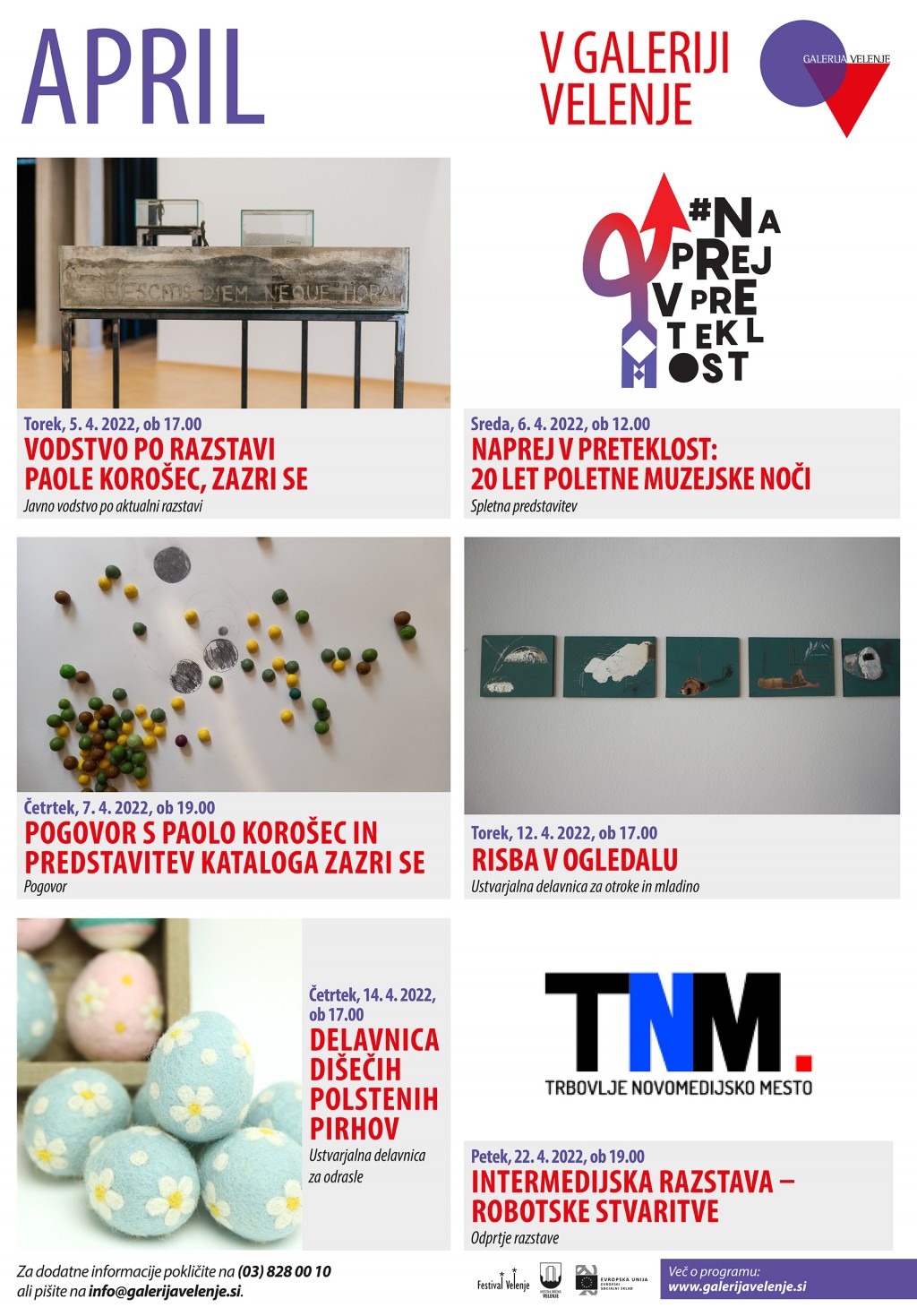 Program za mesec april 2022