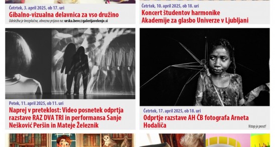 Program za mesec april
