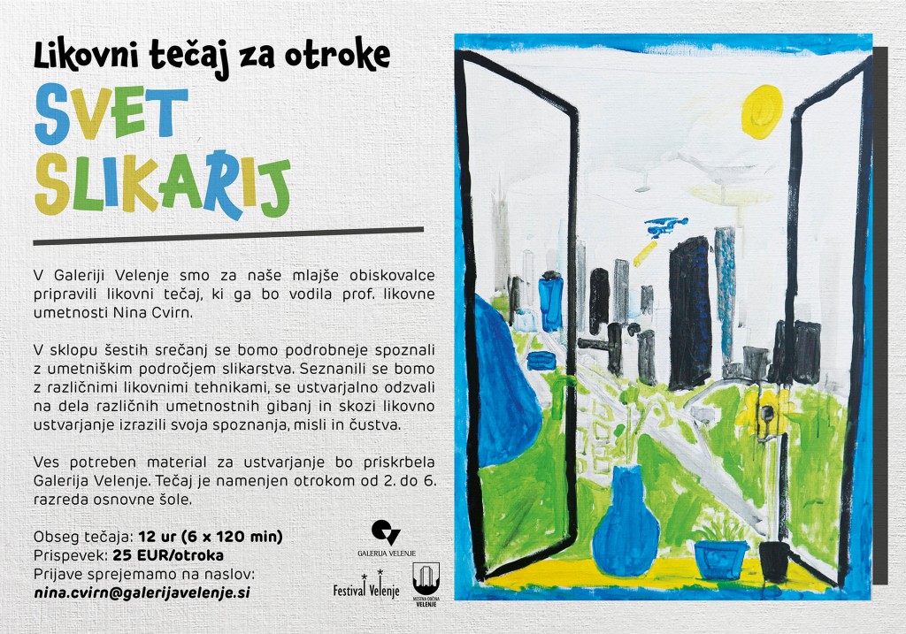Likovni tečaj za otroke: Svet slikarij